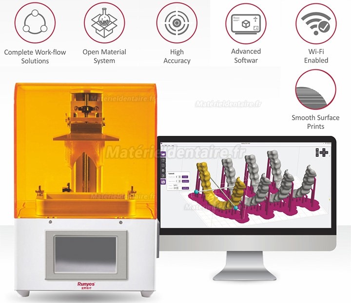 Runyes Imprimante 3D Dentaire Technologie D'impression LCD 3D